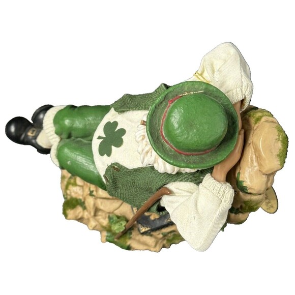 Possible Dreams Clothtique Irish Santa Music Box Schanachie 9 inch Celtic Santa - Picture 7 of 8